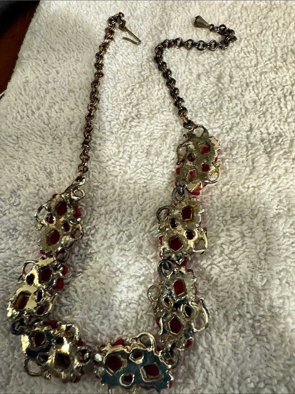 Red Statement Necklace - Picture 2 of 4